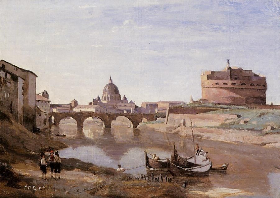 Jean-Baptiste-Camille Corot Rome - Castle Sant'Angelo